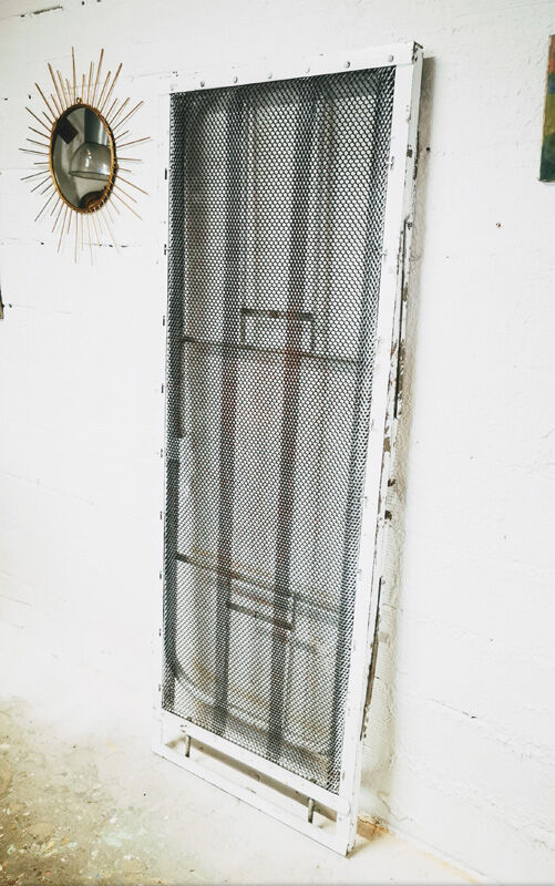 Folding iron boarding school bed