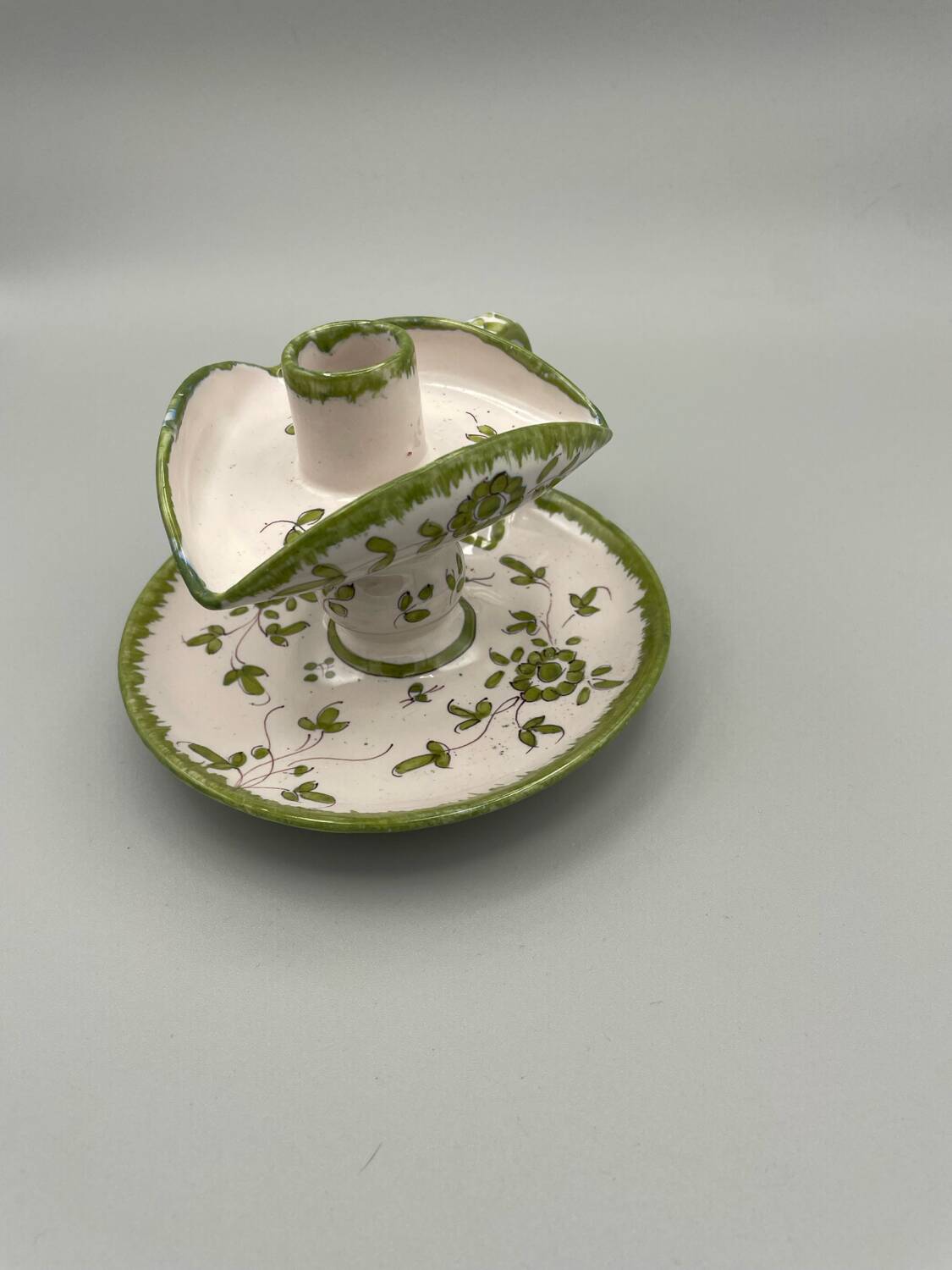 Martres-Tolosane hand candlestick, signed