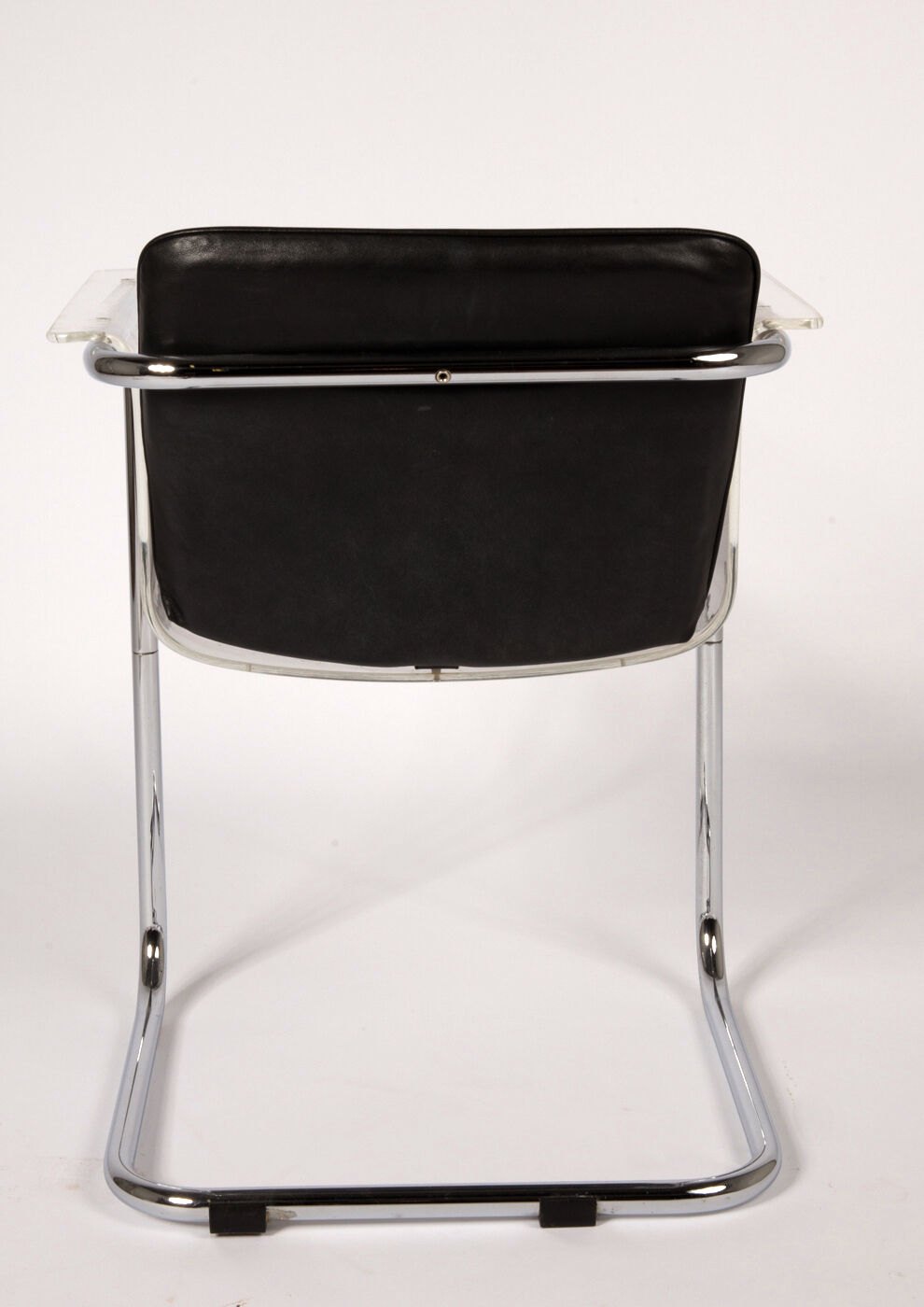 Hans Könecke Armchair for Tecta in Plexiglas, Chrom & Leather