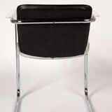 Hans Könecke Armchair for Tecta in Plexiglas, Chrom & Leather