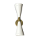 Italian flutte wall lamp ivory white
