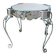 Guéridon en fer forgé plateau miroir 1930