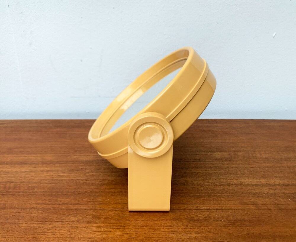 Mid-century space age bathroom wall mirror with 2 sides, 1960s.