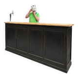 1920 solid oak bar counter