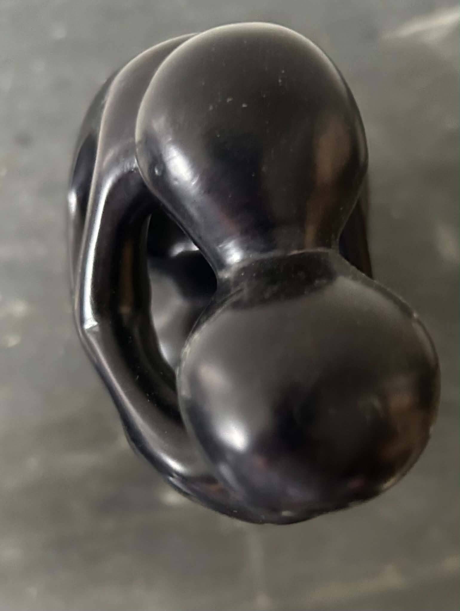 African statue in steatite representing 2 lovers GmBh