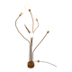 Vintage model F415 floor lamp in gold metal, Saint Germain Lumière edition, 1970