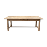 Table de ferme poncée 2m