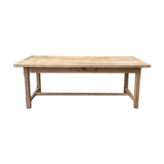Table de ferme poncée 2m