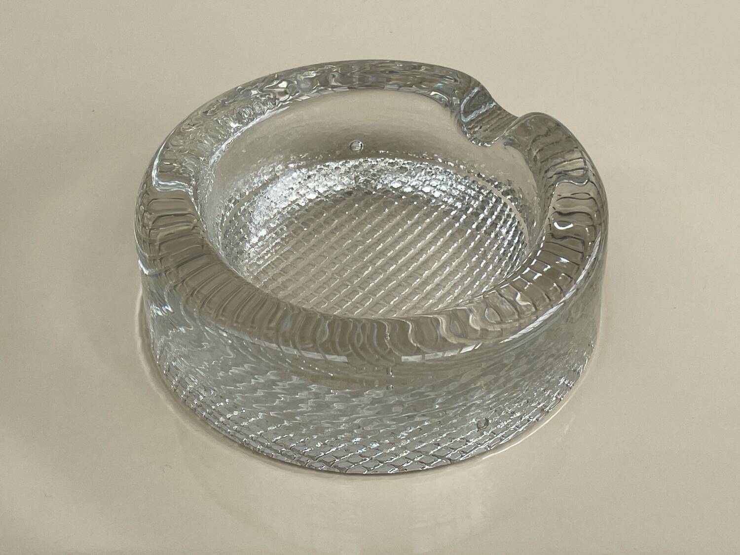 Vintage ashtray in brutalist glass/nordic design