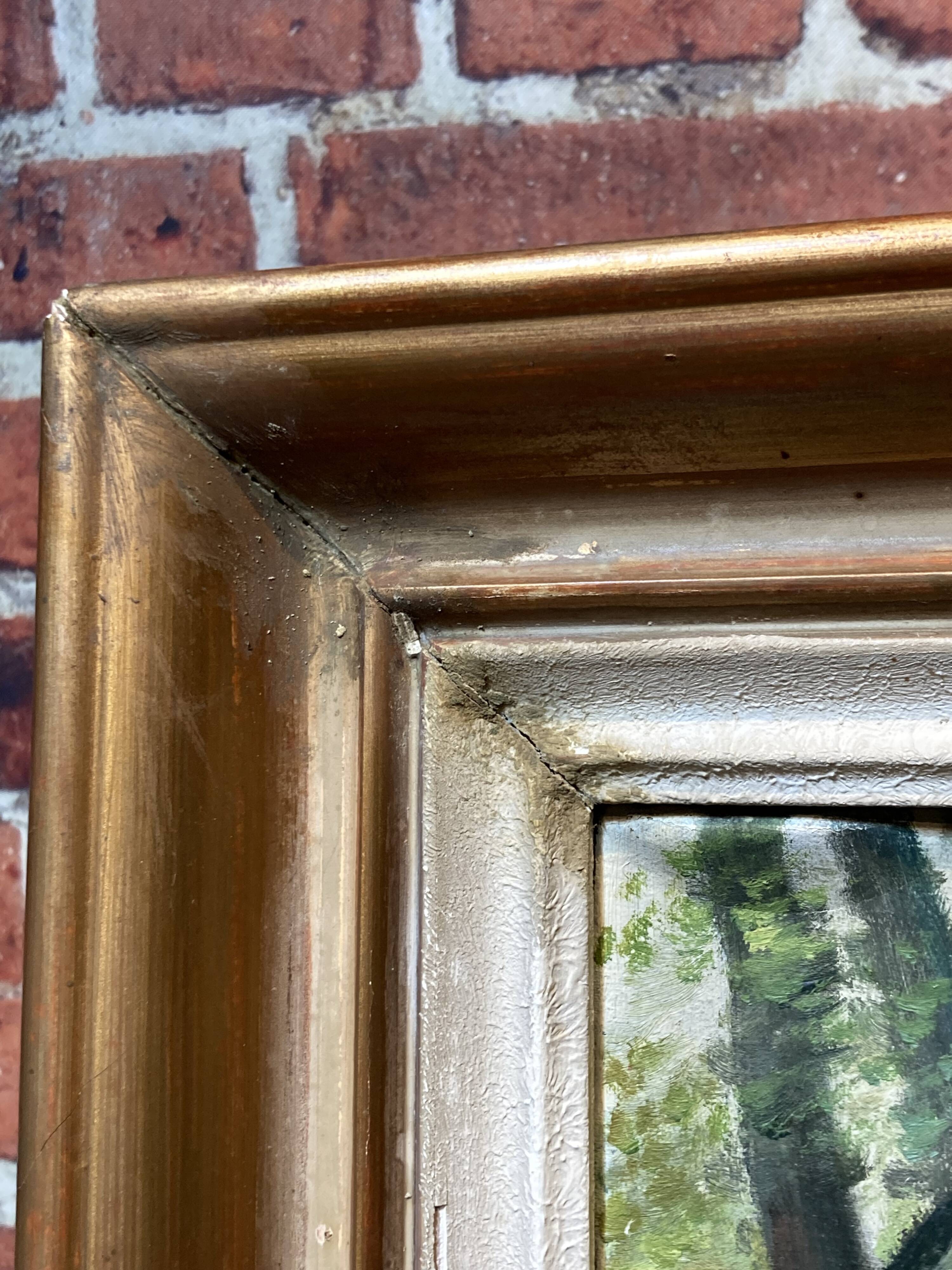 Original acrylic framed on two sides by J. Sabyt