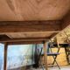 Large authentic farmhouse table made of solid French oak.