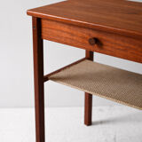 Paire de tables de chevet scandinaves en teck foncé des années 1950