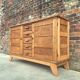 Buffet reconstruction René Gabriel vintage, meuble ancien dit de sinistrés