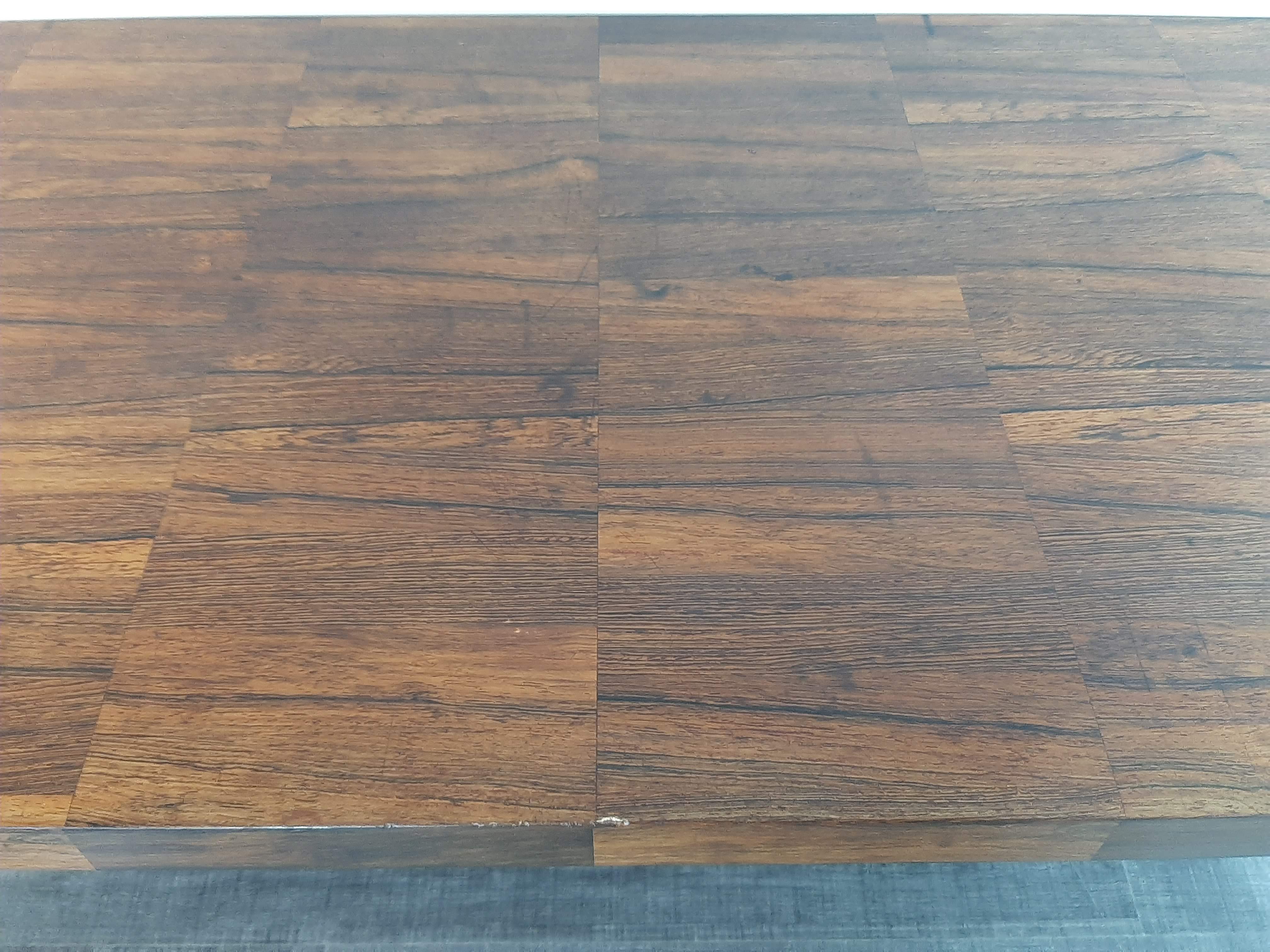 Large Table Bass in Palissandre, Vintage Scandinavian 1960s