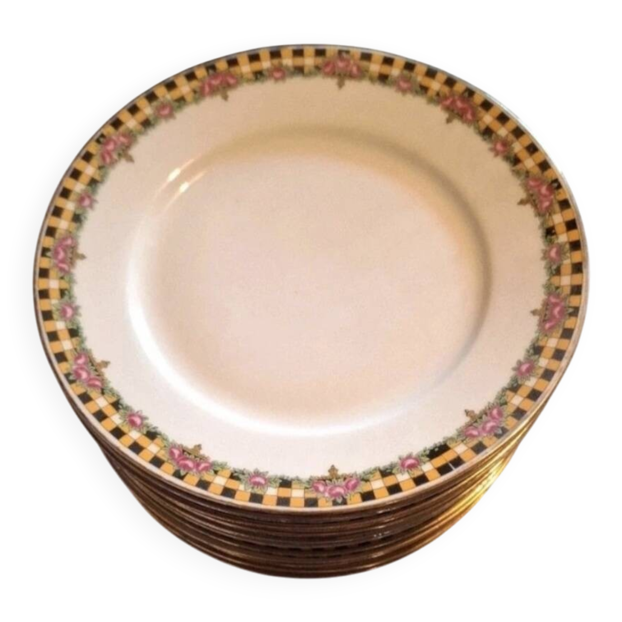Fine porcelain dessert plates