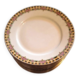 Fine porcelain dessert plates