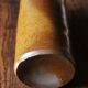 Vintage Bourne Deney stoneware liqueur bottle with pouring spout.