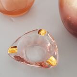 Pink and gold ashtray
