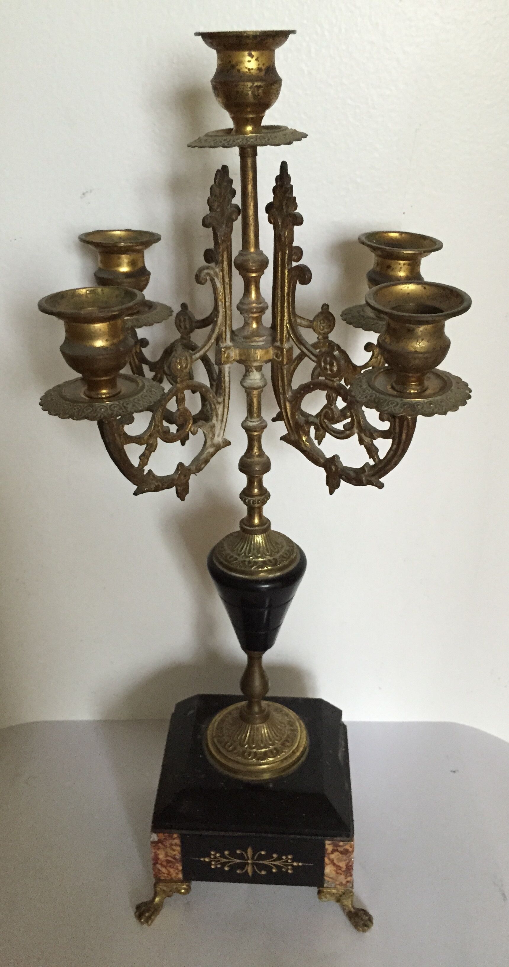 Pair of old candlesticks
