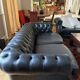 Chesterfield sofa Sebastian - Fleming & Howland - black leather
