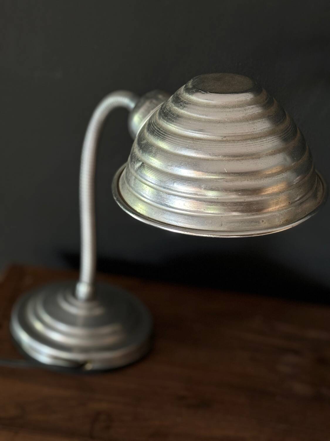Vintage aluminum lamp