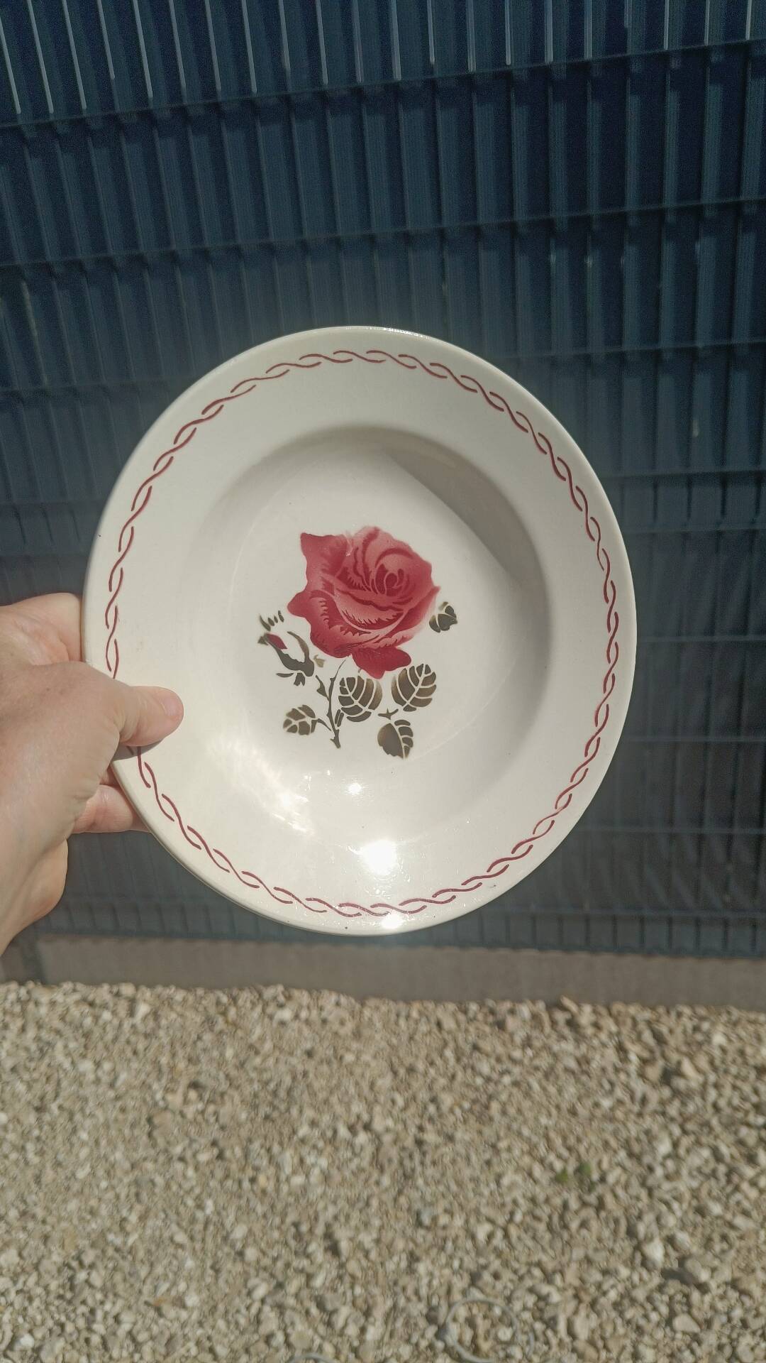 Antique deep plates Badonviller – Germaine model