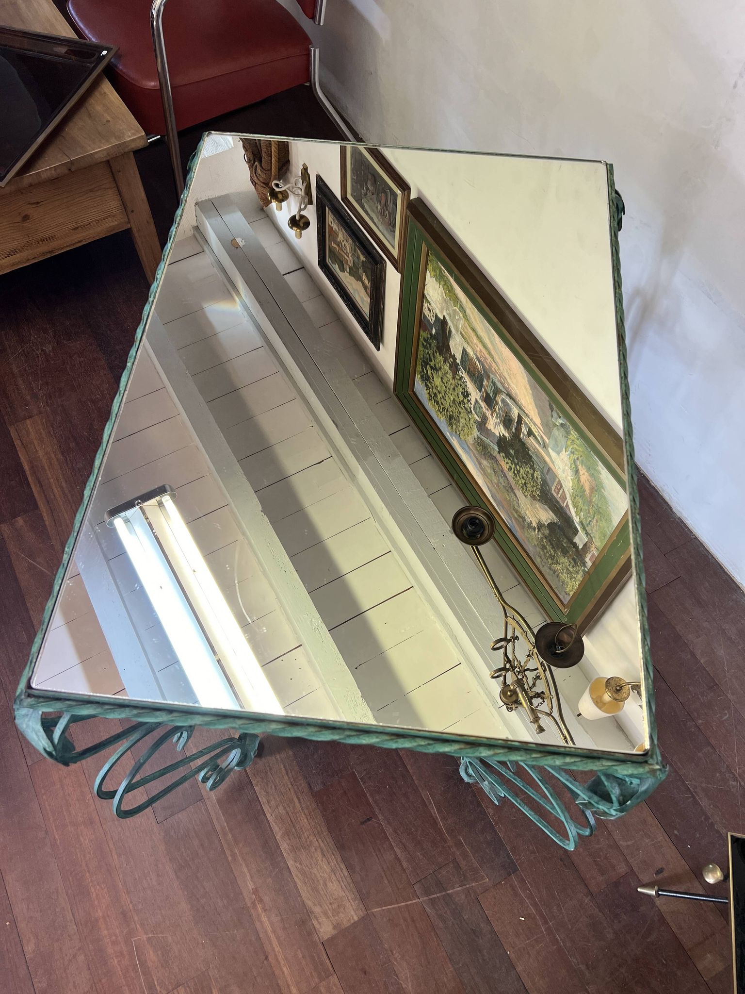 50s wrought iron table