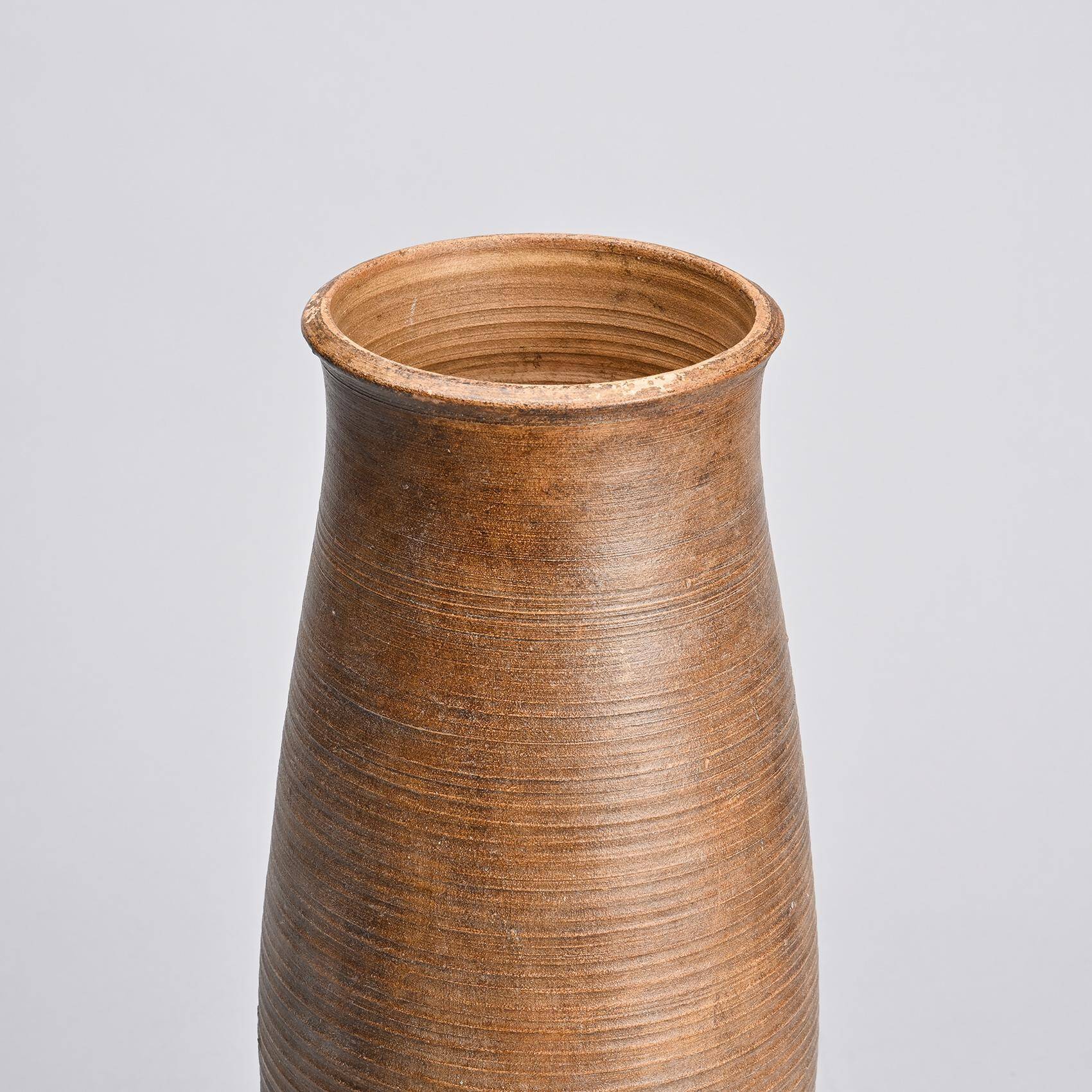 Vase en grès par Annie Fourmanoir, années 70