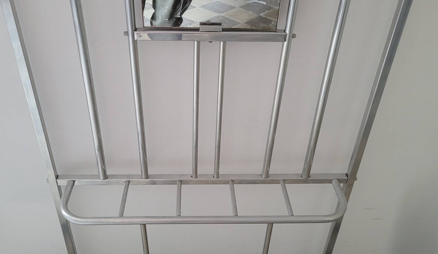 Industrial Wardrobe in Aluminium & Cast Iron – "SNCF" Style – 1950