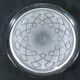 Pair of pressed moulded glass bottles mats