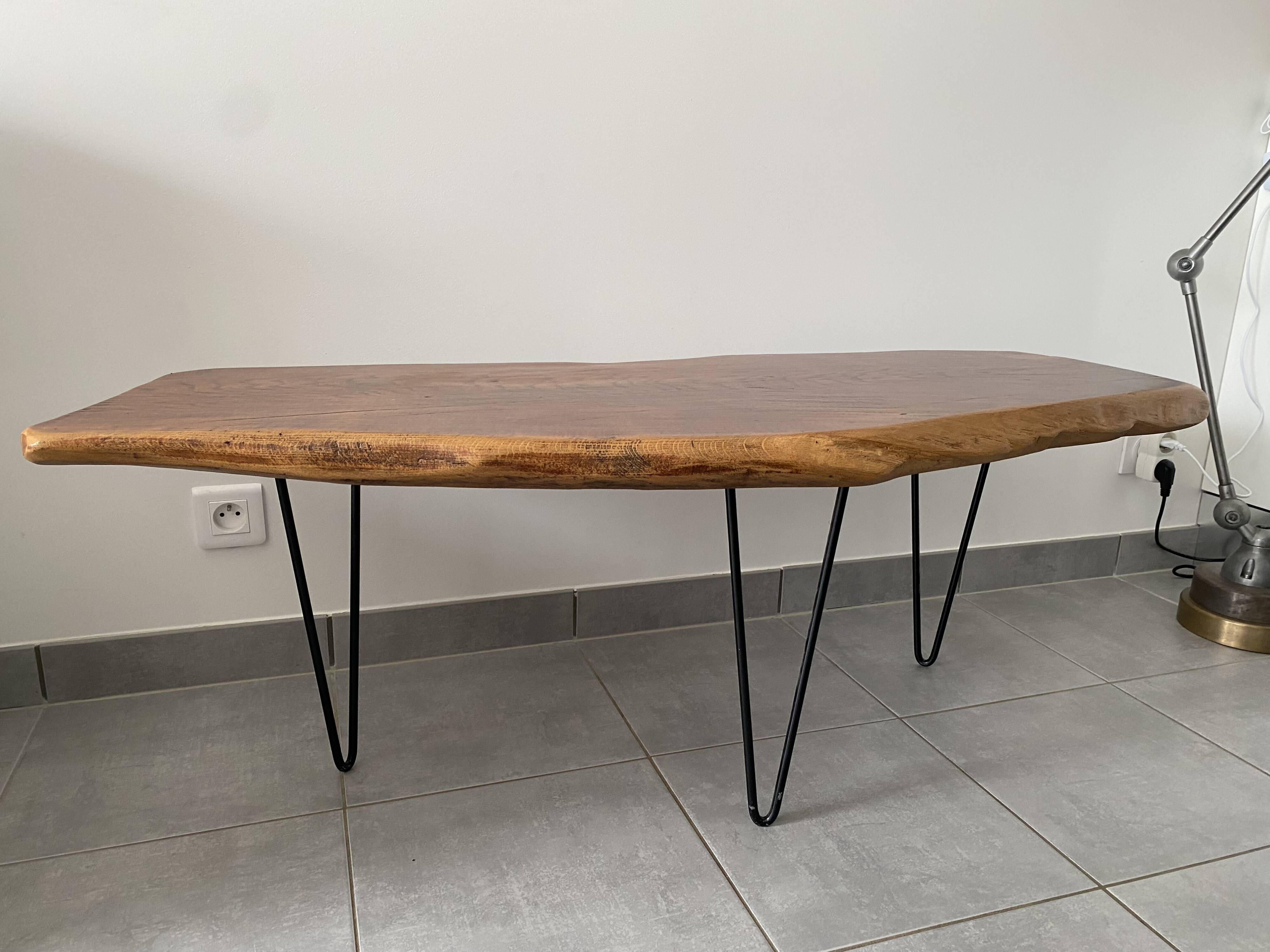 Vintage brutalist coffee table from the 60s