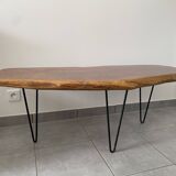 Vintage brutalist coffee table from the 60s