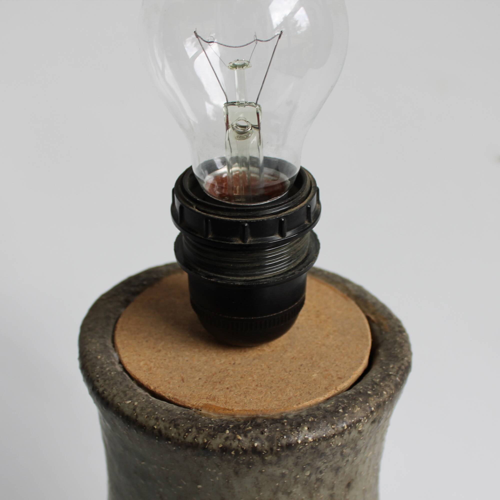 Vintage ceramic table lamp by Dour - M.-H. Battle - Belgium