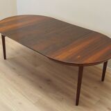 Round rosewood table, Danish design, 1960s, manufacturer: Gudme Møbelfabrik