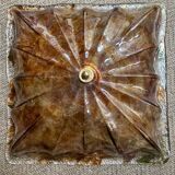 Mid-Century Modern Italian Murano Glass Wall Sconces or Ceiling Lamps from La Murrina, 1950s, Set of 2