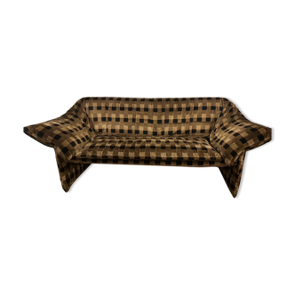 Checkerboard velvet sofa Le Stelle by Mario Bellini 70s