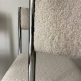 Vintage chairs from the 70s restored with a French terry fabric