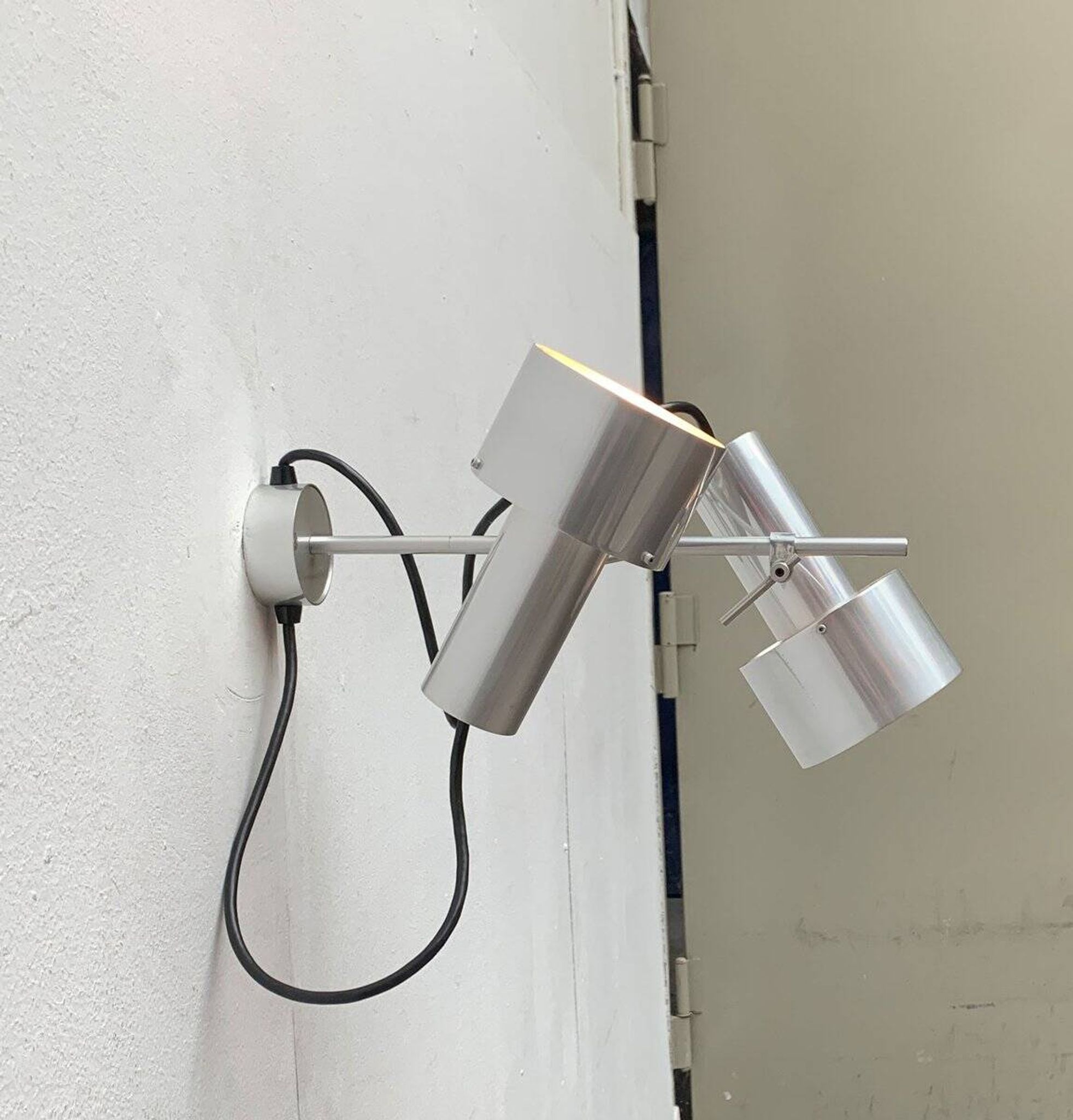 Mid-century minimalist double chandeliers FA2 by Peter Nelson for Architectural Lighting Company, England, 1960s, set of 2.