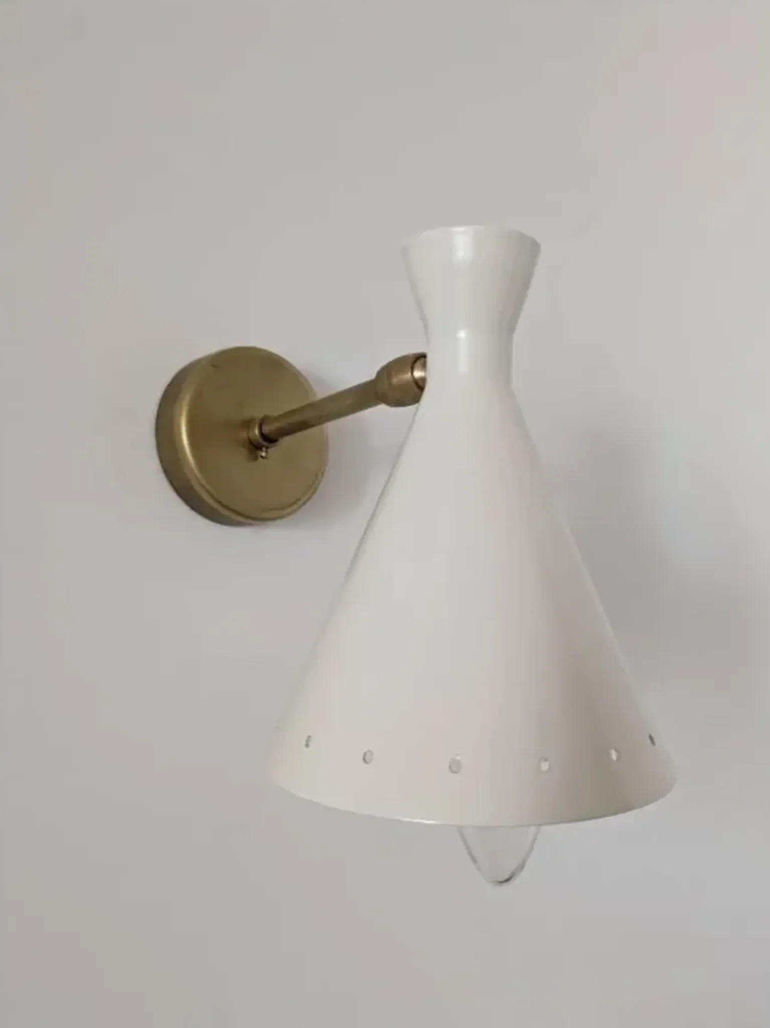 Italian wall light in the style of the 1950s.