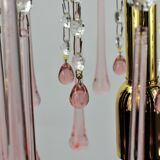 Chandelier tassels pink drops