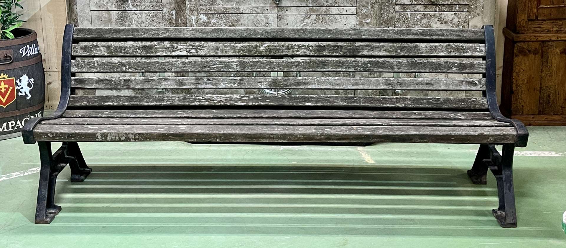 Public garden bench from the 50s