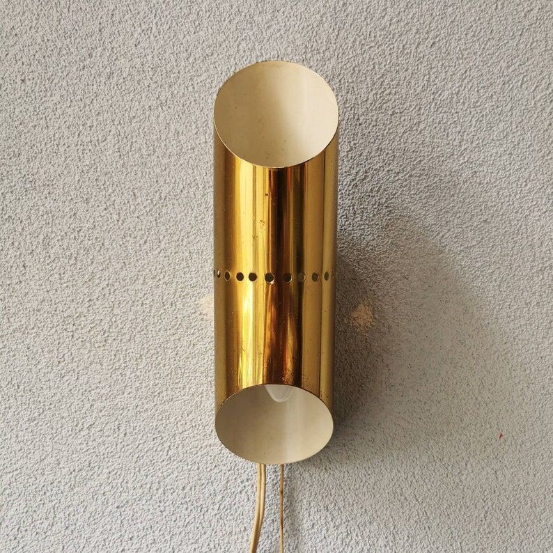 Vintage metal wall lamp 1970