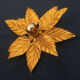 Mid-Century Florentine gold-plated ceiling light by Hans Kögl, 1960s