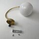 Old vintage curve opal wall lamp