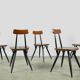 🟡 PIRKKA dining table chairs, Ilmari Tapiovaara, Laukaan Puu, Finland 1950