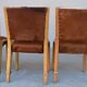 Série de 4 chaises Von Bode édition Steiner cuir de poulain