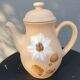 Vintage teapot white dogwood flower hand decoration