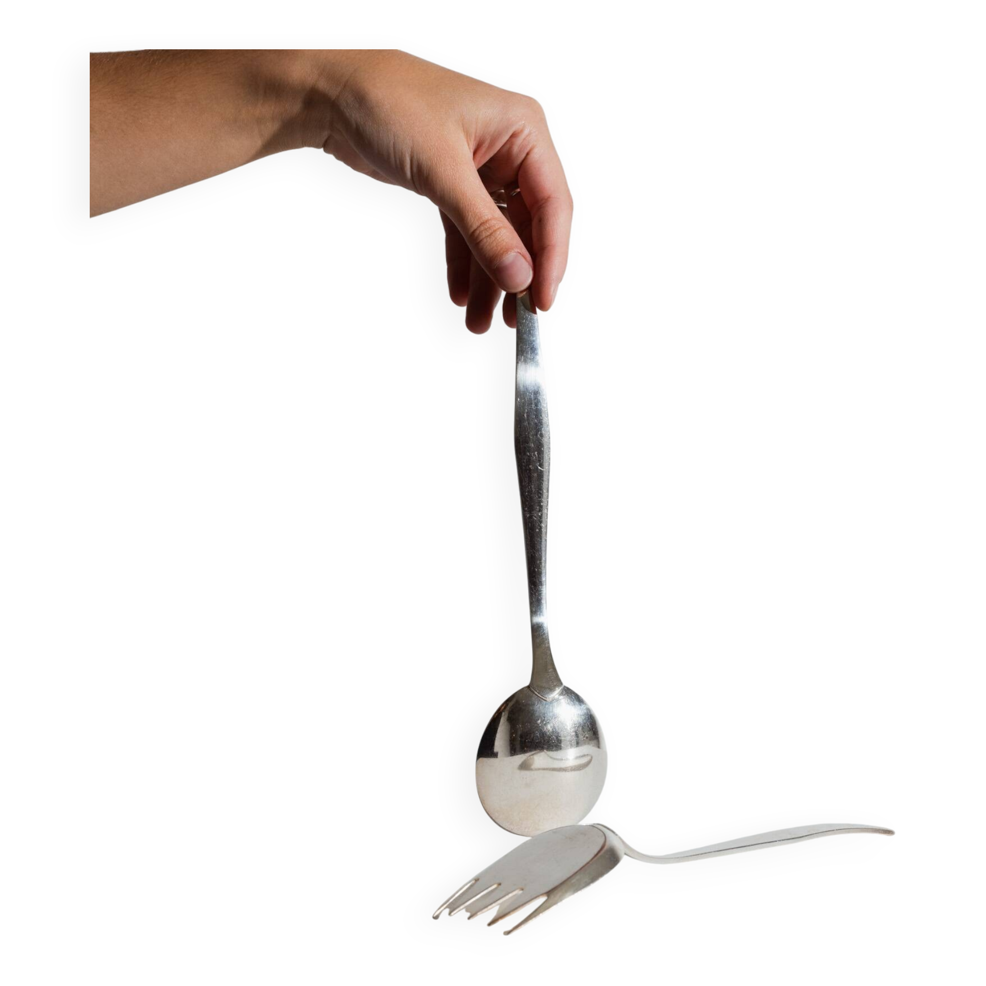 ORLY METAL SERVING CUTLERY, CHRISTOFLE, 1970s