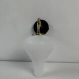 Lot of 3 old vintage opaline wall lights