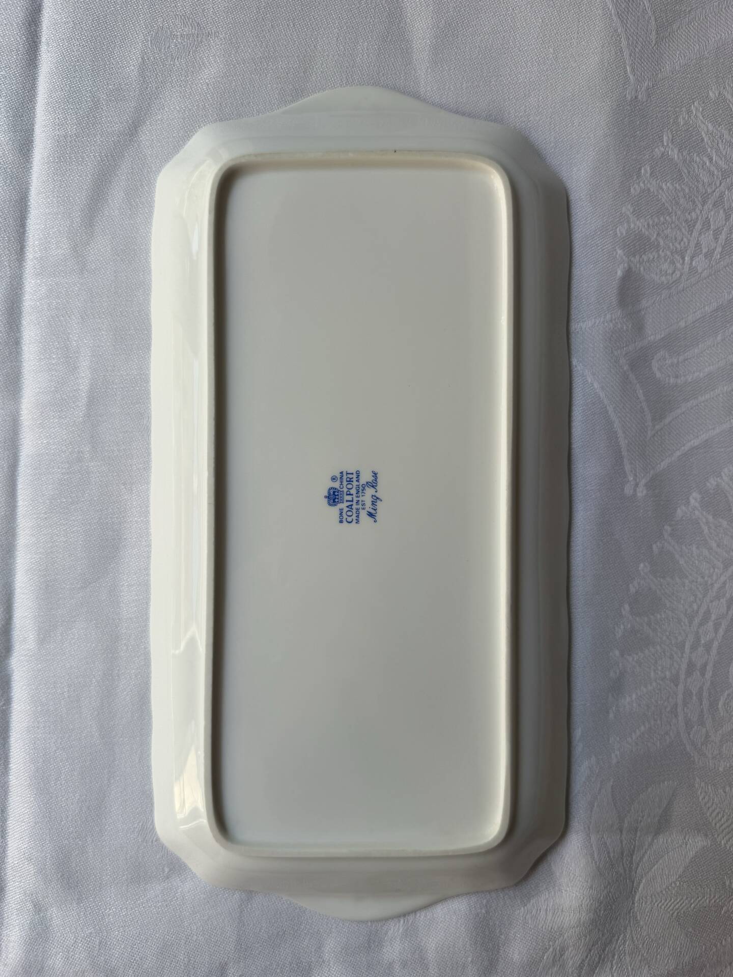 Coalport Ming Rose sandwich plate in English porcelain - vintage